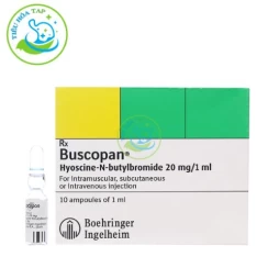 Buscopan 20mg/1ml - Hộp 5 vỉ x 20 viên